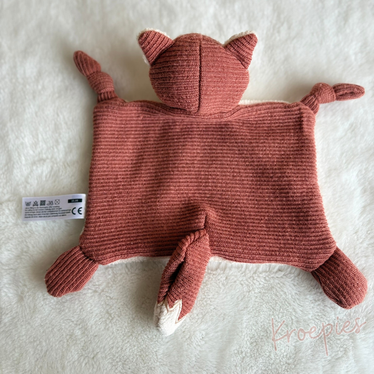 HEMA knuffeldoekje vos ribbel