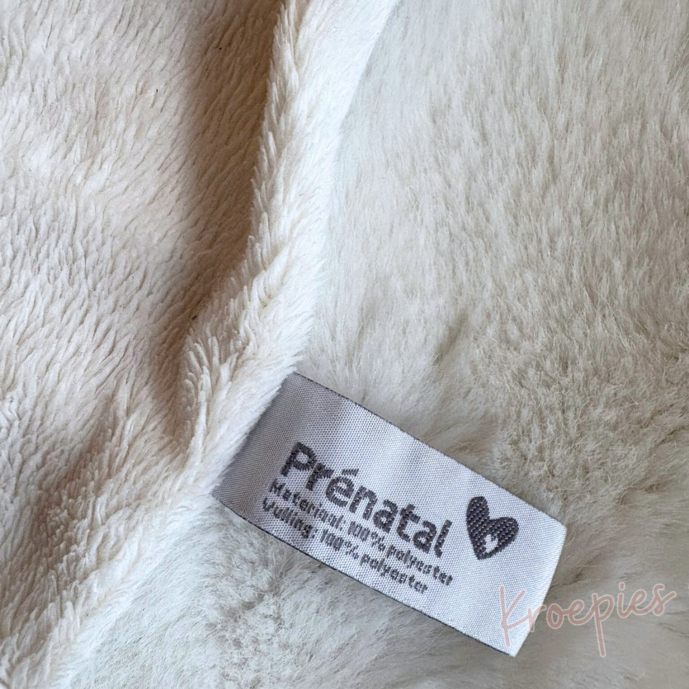 PRENATAL knuffeldoekje konijn wit | Stiksel