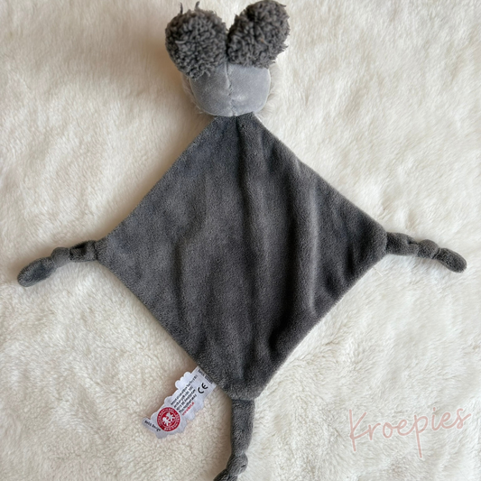 BON TON TOYS knuffeldoekje hond in blauw