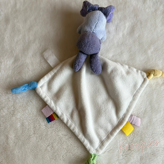 BON TON TOYS knuffeldoekje hond in blauw