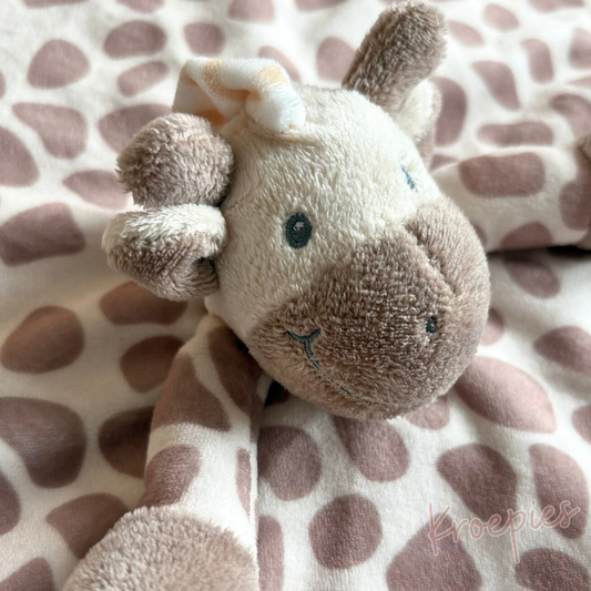 My Teddy speendoek knuffeldoek giraf | Bruin