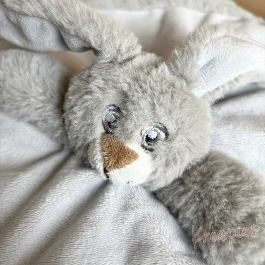 My Teddy speendoek knuffeldoek konijn | Grijs