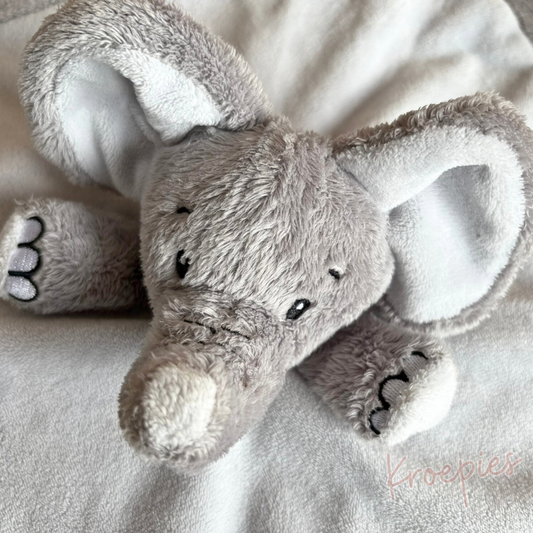 My Teddy speendoek knuffeldoek olifant | Grijs