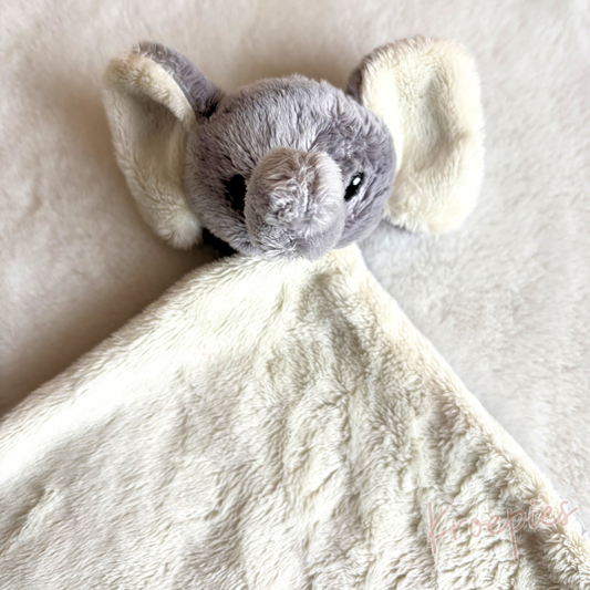 Nature Planet knuffeldoekje olifant grijs + beige | Dierentuin