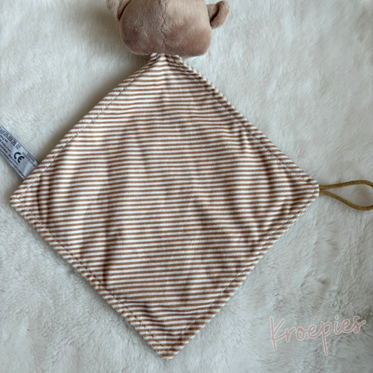 Prenatal knuffeldoekje aap in bruin