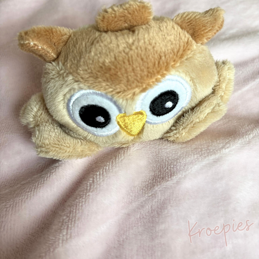 My Teddy speendoek knuffeldoek uil | Roze met bruin