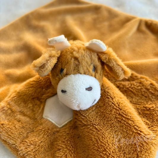 HAPPY HORSE knuffeldoekje giraf | Giraf Geel