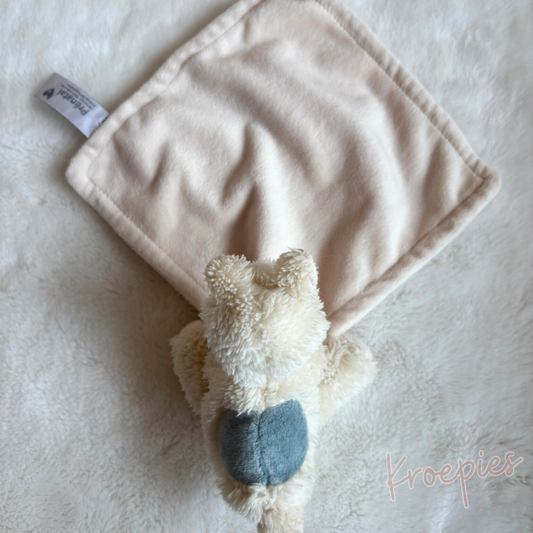 Prenatal knuffeldoekje lama in beige