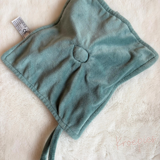 Prenatal knuffeldoekje konijn in mintgroen