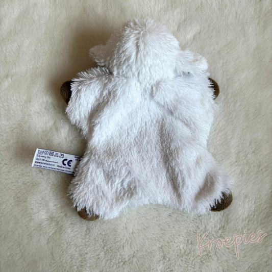 Prenatal knuffeldoekje schaap in wit