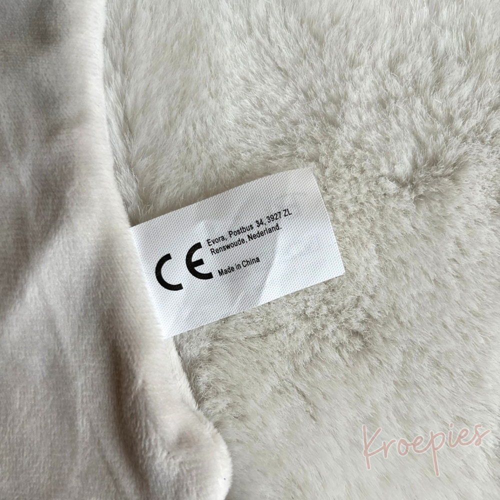 Evora knuffeldoekje konijn lichtgrijs Bambino | Kruidvat