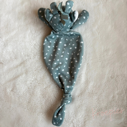 PRENATAL knuffeldoekje giraf mintgroen | Stippen