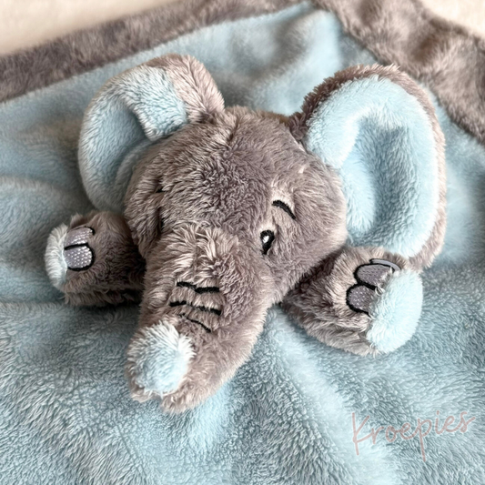 My Teddy speendoek knuffeldoek olifant | Blauw