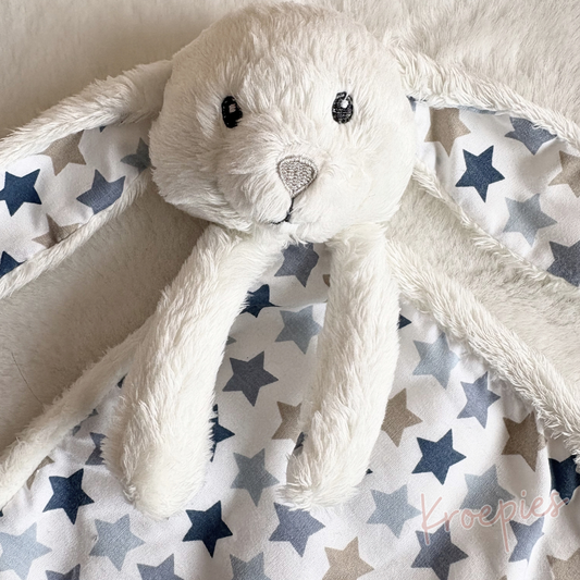 Little Dutch knuffeldoekje konijn blauw | Sterren patroon