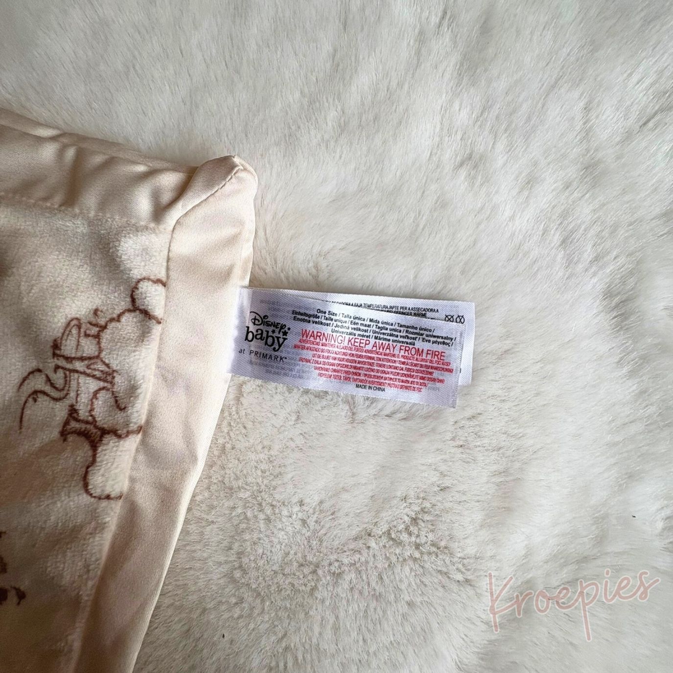 PRIMARK speendoekje beer beige | Winnie de Pooh Disney