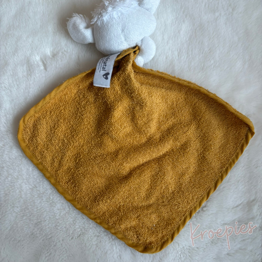PRENATAL cuddle cloth sheep yellow | Terrycloth