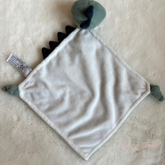 Prenatal knuffeldoekje dino in groen