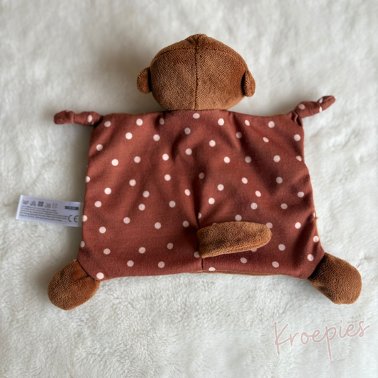 HEMA knuffeldoekje aap in bruin