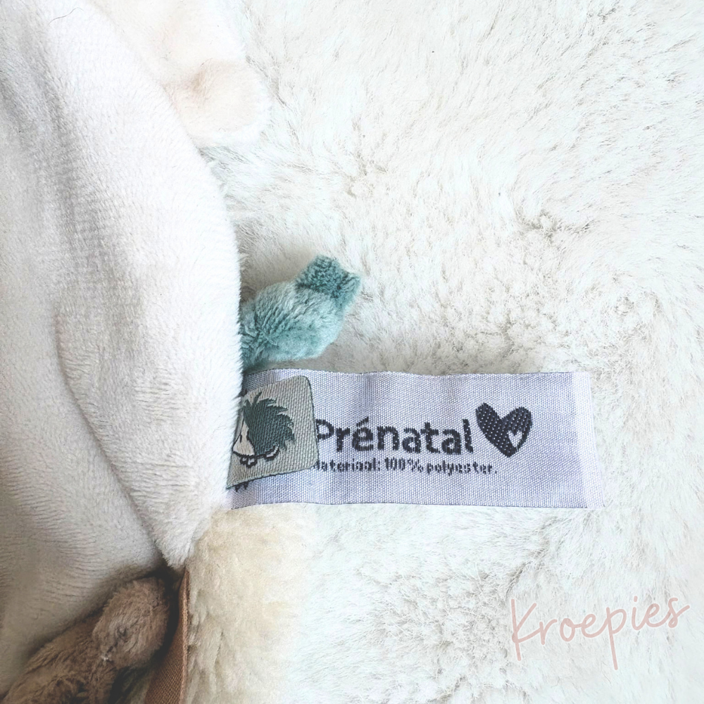 PRENATAL cuddle cloth pacifier cloth hedgehog | Round