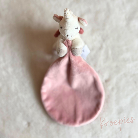 PRENATAL knuffeldoekje eenhoorn | Fairytale Powder Pink