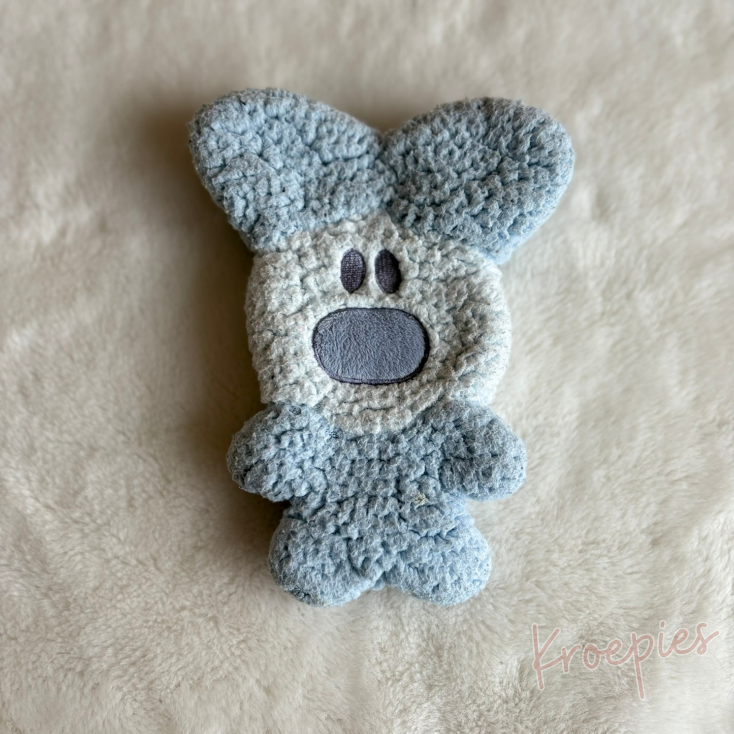 BON TON TOYS knuffeldoekje hond in blauw