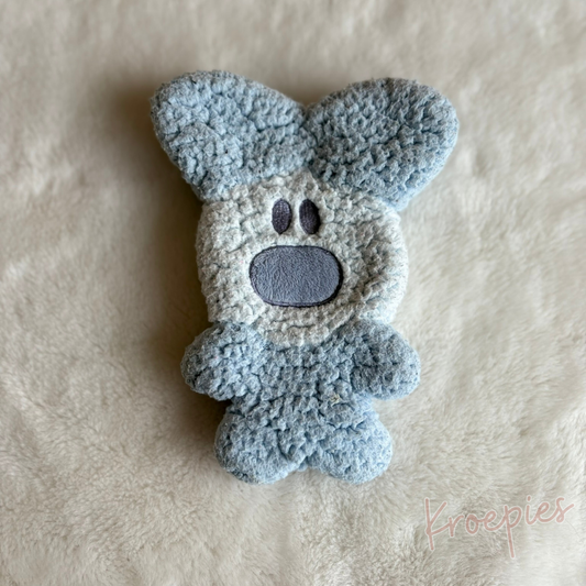 BON TON TOYS knuffeldoekje hond in blauw