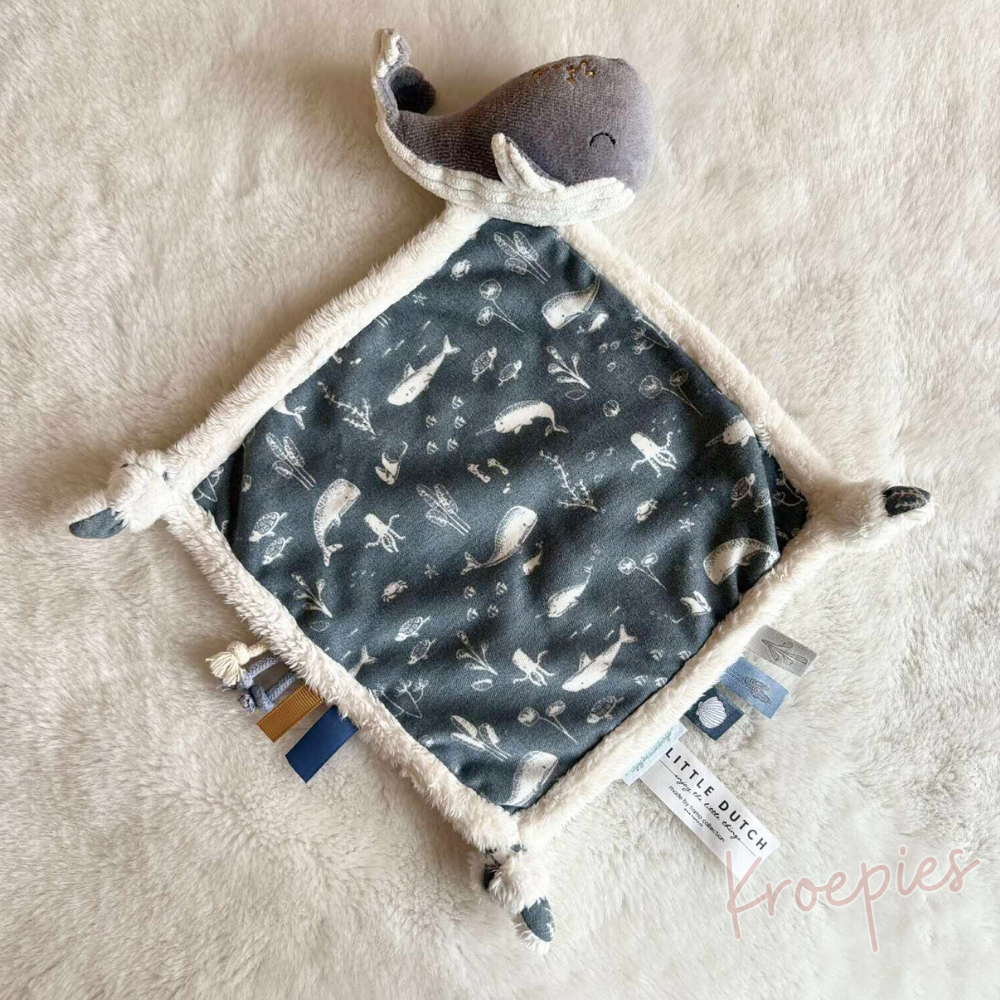 Little Dutch knuffeldoekje walvis | Blauw