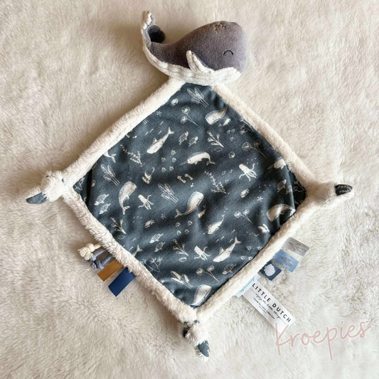 Little Dutch knuffeldoekje walvis | Blauw
