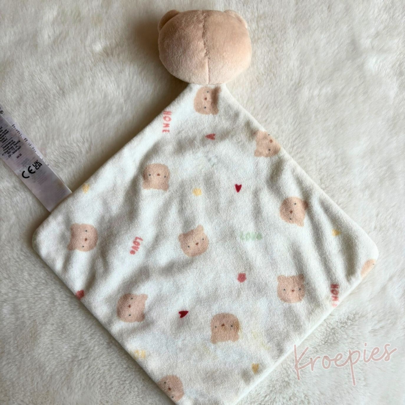 PRIMARK knuffeldoekje beer bruin | Love