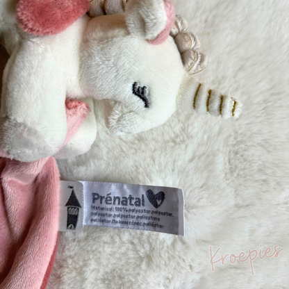 PRENATAL knuffeldoekje eenhoorn | Fairytale Powder Pink