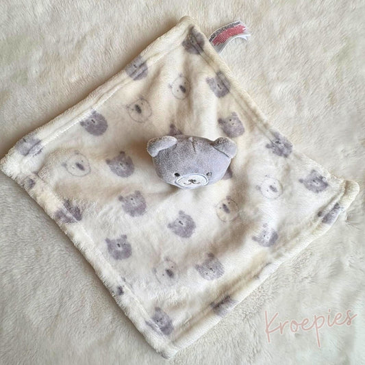 PRIMARK knuffeldoekje beer grijs