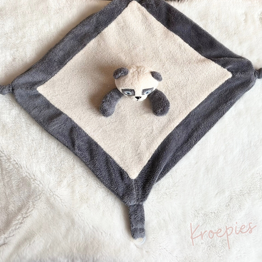 My Teddy speendoek knuffeldoek panda | Beige