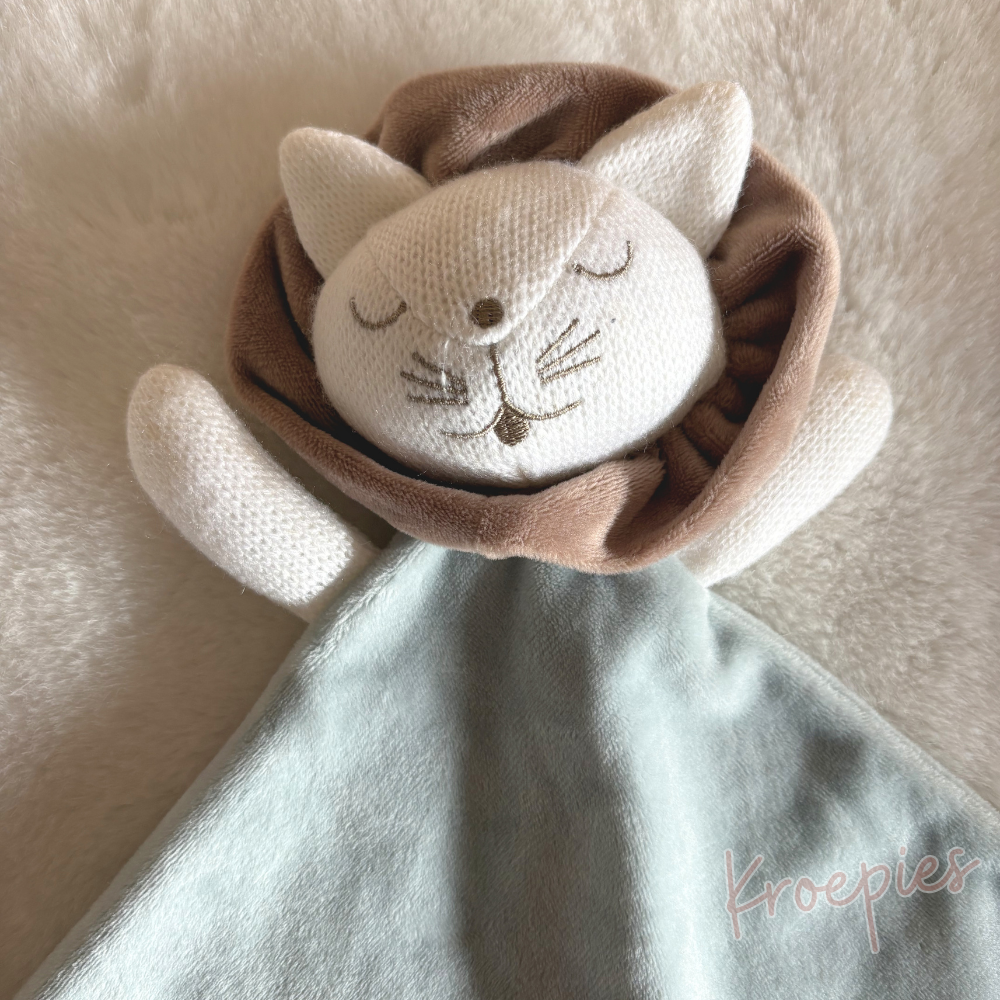 BLOKKER knuffeldoekje leeuw | Gebreid kopje