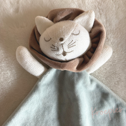 BLOKKER knuffeldoekje leeuw | Gebreid kopje