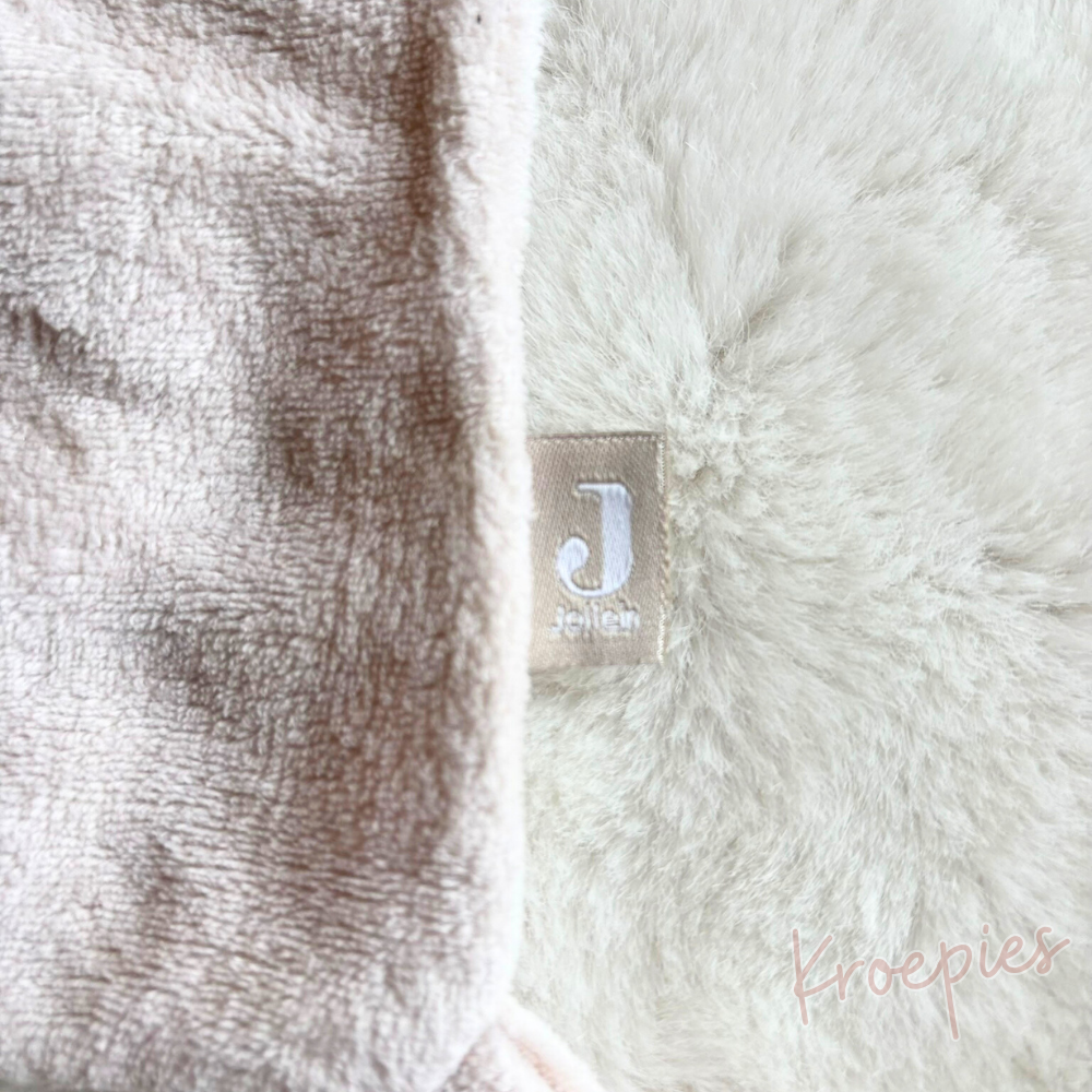 JOLLEIN knuffeldoekje speendoekje olifant | Gebroken wit