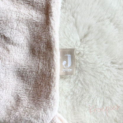 JOLLEIN knuffeldoekje speendoekje olifant | Gebroken wit