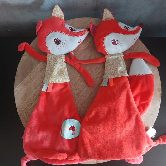2x Lilliputiens vos Alice knuffeldoekje - zeer goed