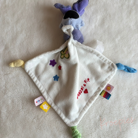 BON TON TOYS knuffeldoekje hond in blauw
