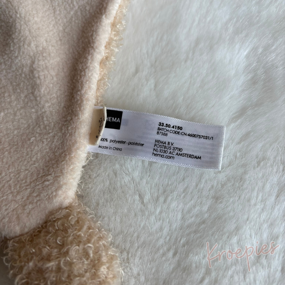HEMA knuffeldoekje konijn wollig