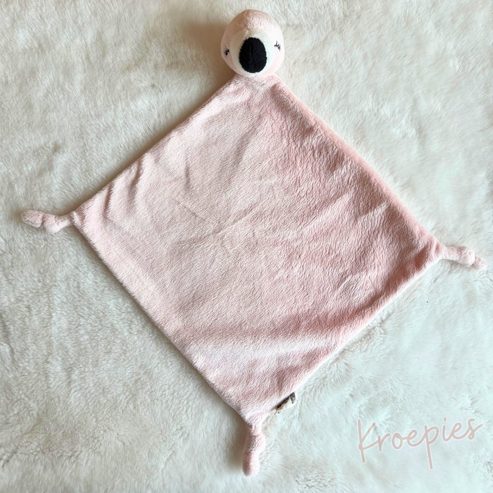 Nature Planet knuffeldoekje flamingo | Dierentuin