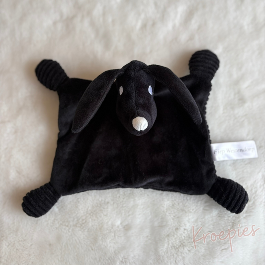 HEMA knuffeldoekje hond-ribbel in wit