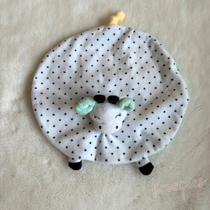 PRENATAL knuffeldoekje giraf mintgroen | Rond