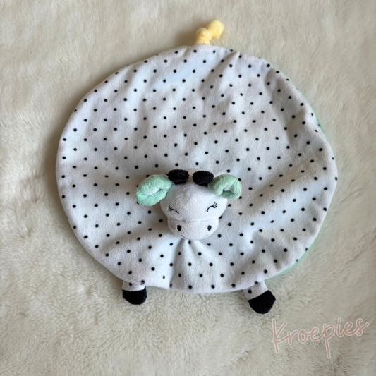 PRENATAL knuffeldoekje giraf mintgroen | Rond