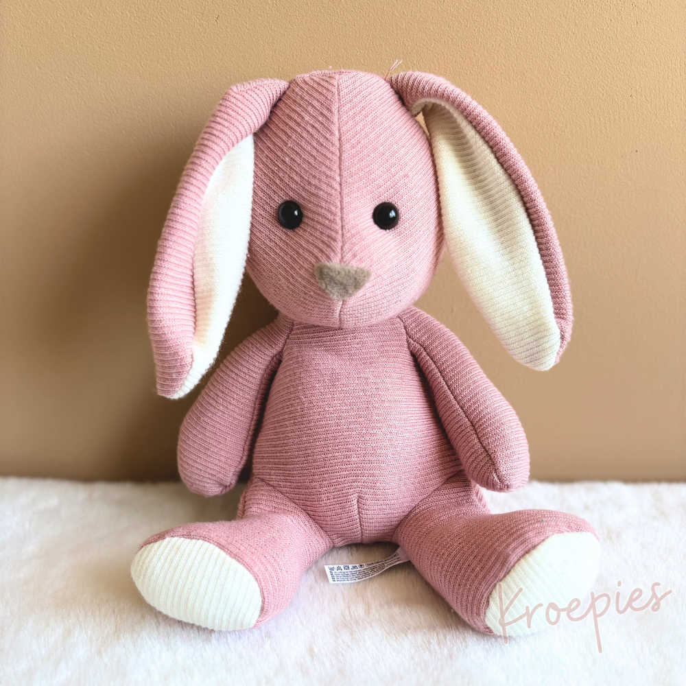 HEMA knuffel konijn roze ribbel groot | Cordy Roy