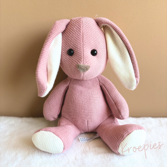HEMA knuffel konijn roze ribbel groot | Cordy Roy