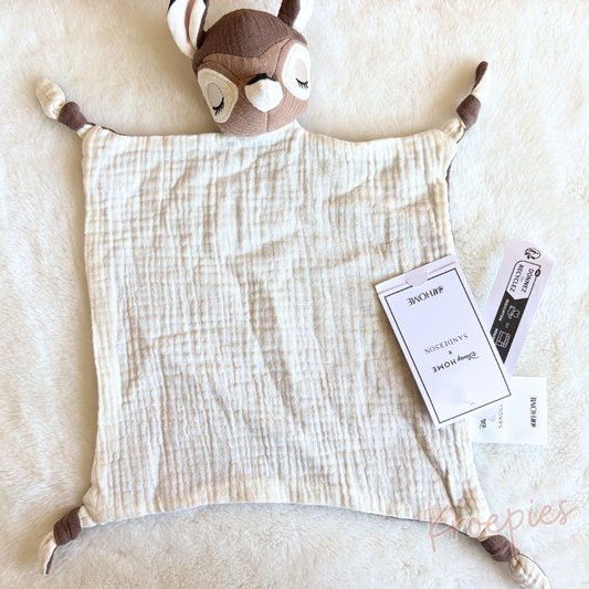 H&M knuffeldoekje hert Bambi bruin hydrofiel | Disney Home