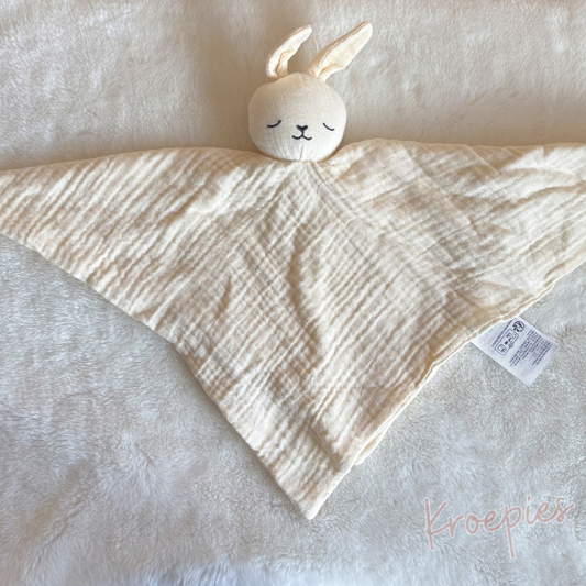 H&M knuffeldoekje konijn beige | Hydrofiel