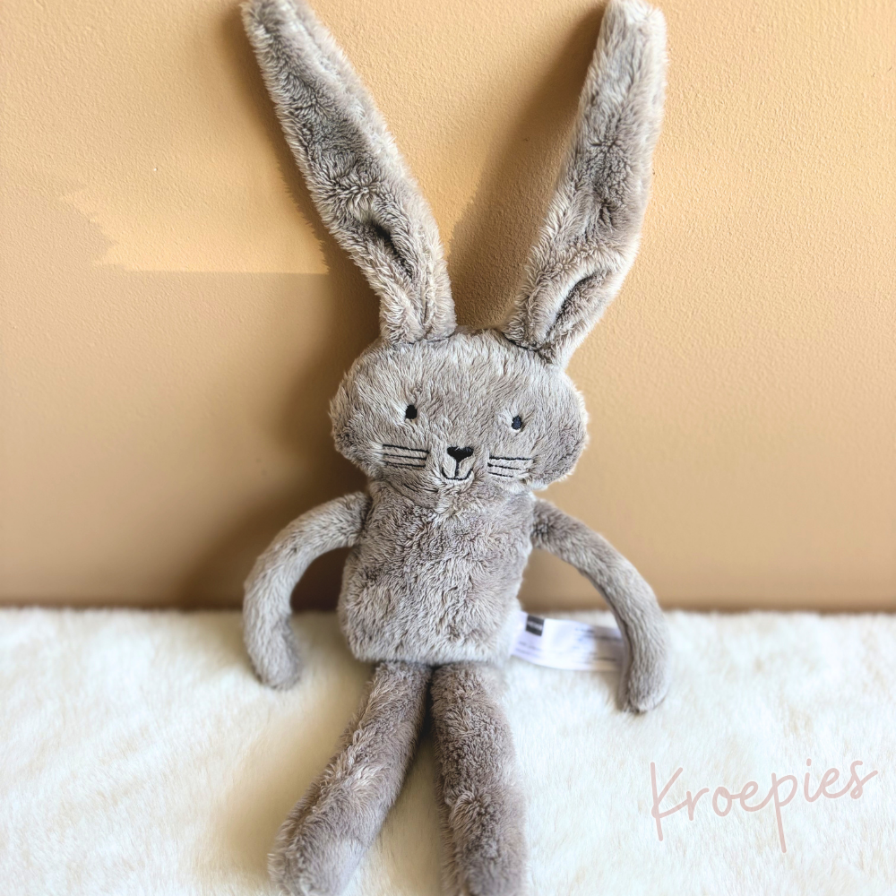 HEMA knuffel konijn donkergrijs | 40 cm
