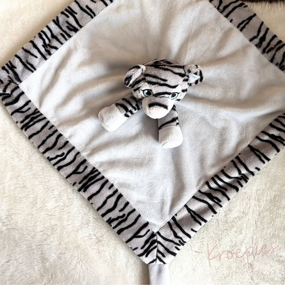My Teddy speendoek knuffeldoek tijger | Grijs