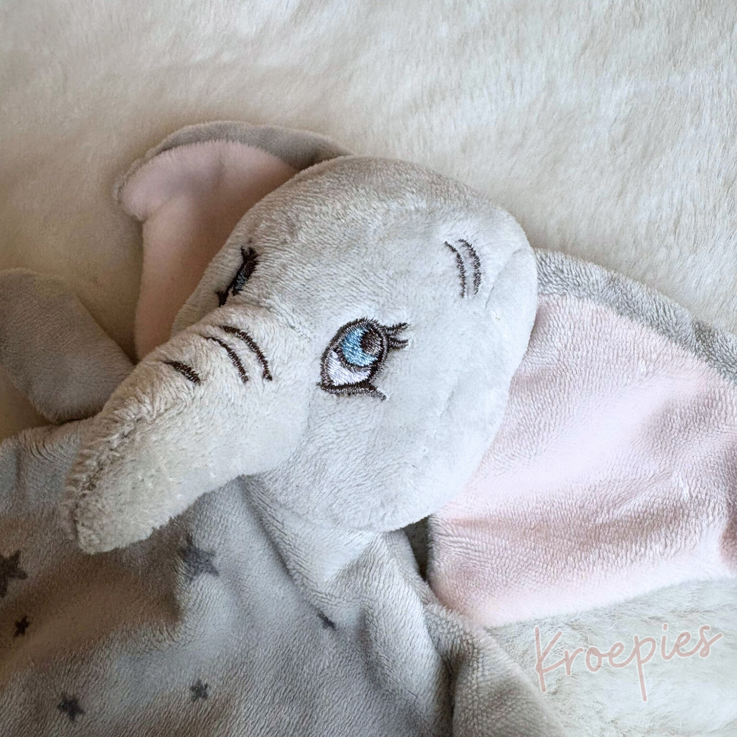 PRIMARK knuffeldoekje olifant grijs | Dombo Disney